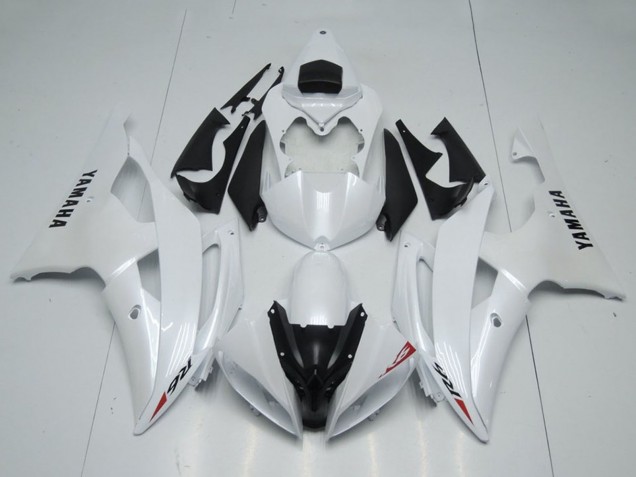 2008-2016 Yamaha YZF R6 Motorcycle Fairings - Glossy White UK