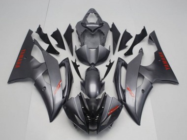 2008-2016 Yamaha YZF R6 Motorcycle Fairing - Grey Red Decals UK