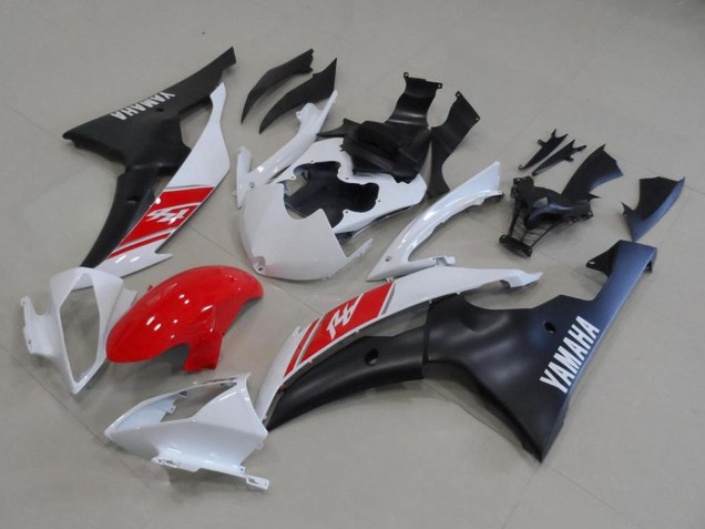 2008-2016 Yamaha YZF R6 Motorcycle Fairing Kits - White Red Matte Black UK