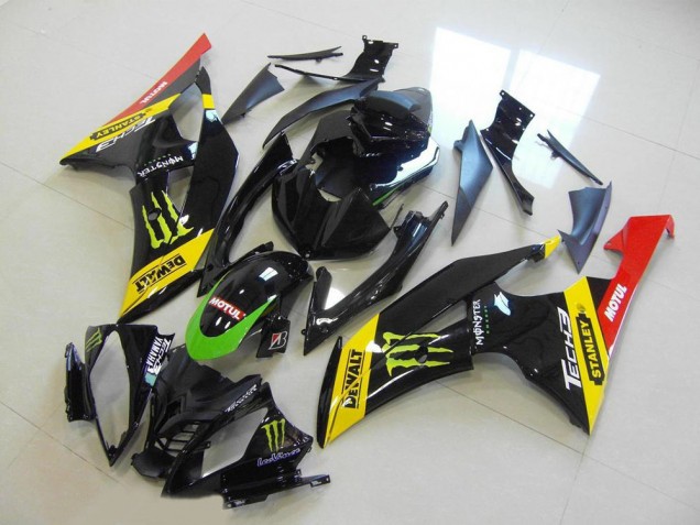 2008-2016 Yamaha YZF R6 Motorcycle Fairing - Yellow Red Glossy Black Green Monster Motul UK