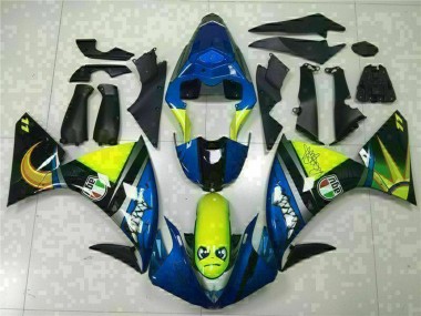 2009-2011 Yamaha YZF R1 Motorcycle Fairings - Blue Yellow Shark UK