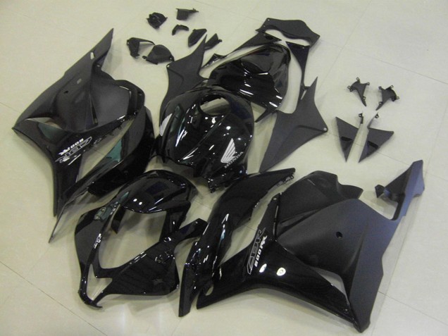 2009-2012 Honda CBR600RR Motorcycle Fairings - Glossy Black Matte Black OEM Style UK