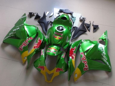 2009-2012 Honda CBR600RR Motorcycle Fairings - Green Yellow Red Bull UK