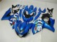 2009-2016 Suzuki GSXR 1000 Motorcycle Fairing Kits - Blue Green White UK