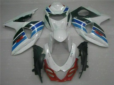 2009-2016 Suzuki GSXR 1000 Full Motorcycle Fairings - White Blue Black UK