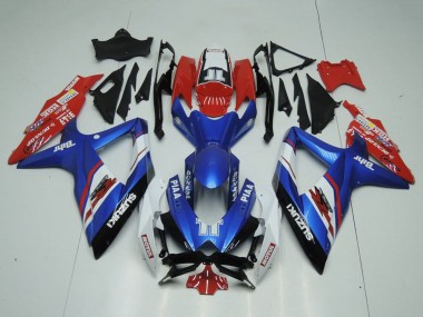 2009-2016 Suzuki GSXR 1000 Motorcycle Fairings - Blue Red White Piaa Motul UK