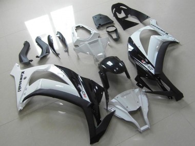 2011-2015 Kawasaki ZX10R Motorcycle Fairing - White Glossy Black UK