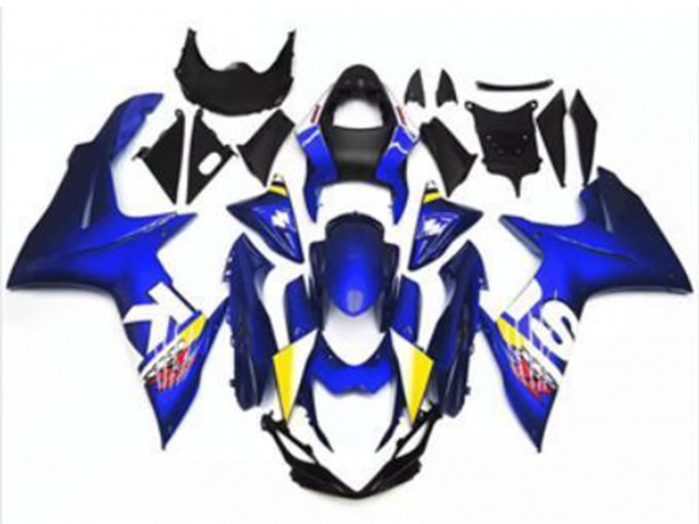2011-2024 Suzuki GSXR 600/750 Motorcycle Fairing - Blue White UK