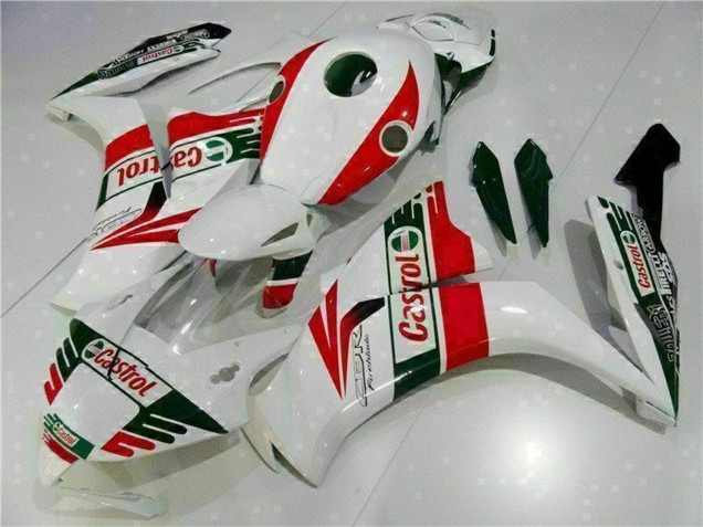 2012-2016 Honda CBR1000RR Motorcycle Fairing - White Red Green Castrol UK