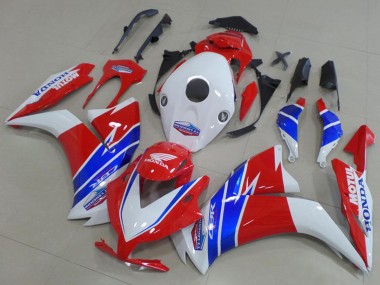 2012-2016 Honda CBR1000RR Motorcycle Fairings - White Red Blue TT Legends UK