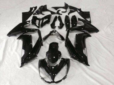2012-2016 Kawasaki EX650 Motorcycle Fairings - Glossy Black UK