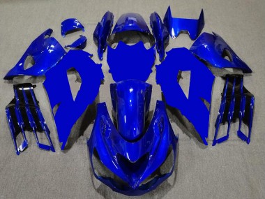2012-2024 Kawasaki ZX14R ZZR1400 Motorcycle Fairings - Blue Black UK