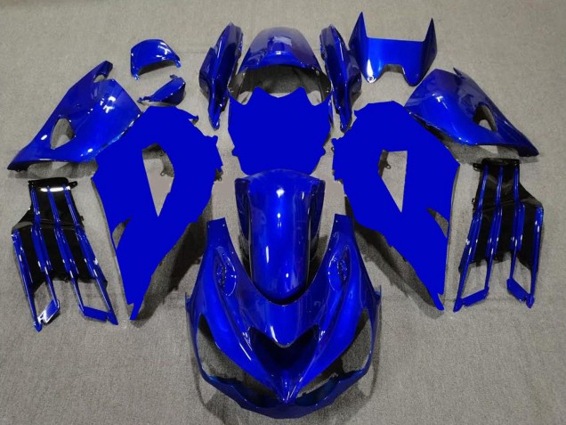2012-2024 Kawasaki ZX14R ZZR1400 Motorcycle Fairings - Blue Black UK