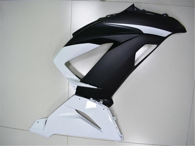 2013-2018 Kawasaki ZX6R Abs Fairings - White Matte Black UK