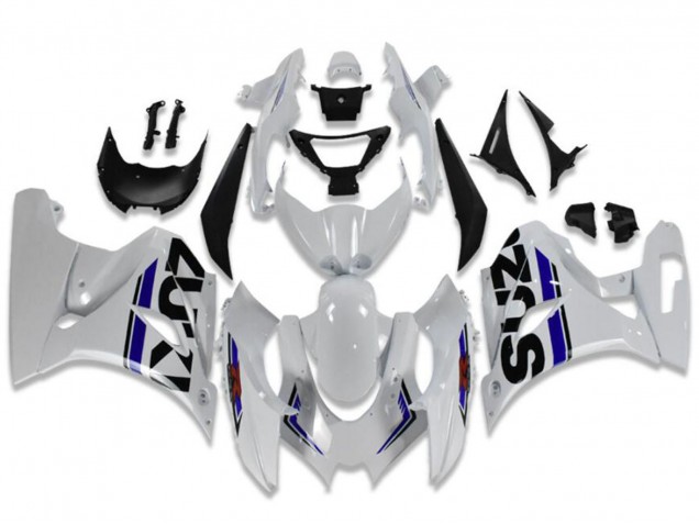 2017-2024 Suzuki GSXR 1000 Motorcycle Fairings - White Blue Black UK