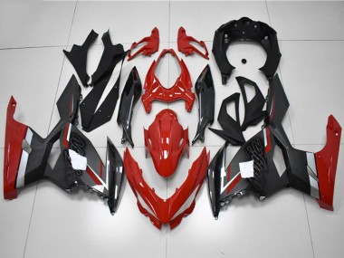 2018-2024 Kawasaki EX400 Motorcycle Fairings - Red Grey Black UK