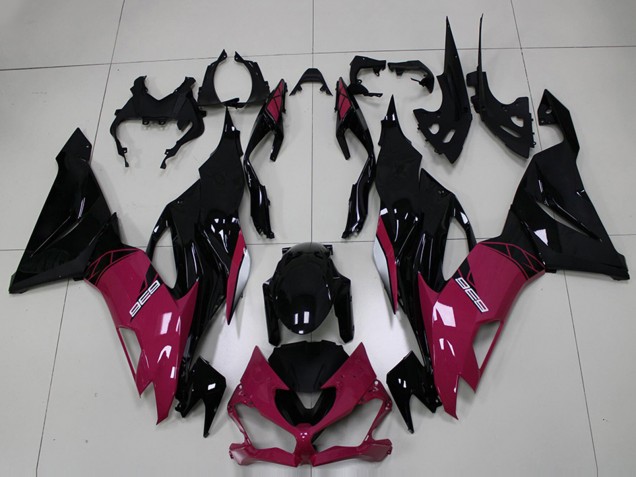2019-2022 Kawasaki ZX6R Motorcycle Fairings - Purple Glossy Black UK