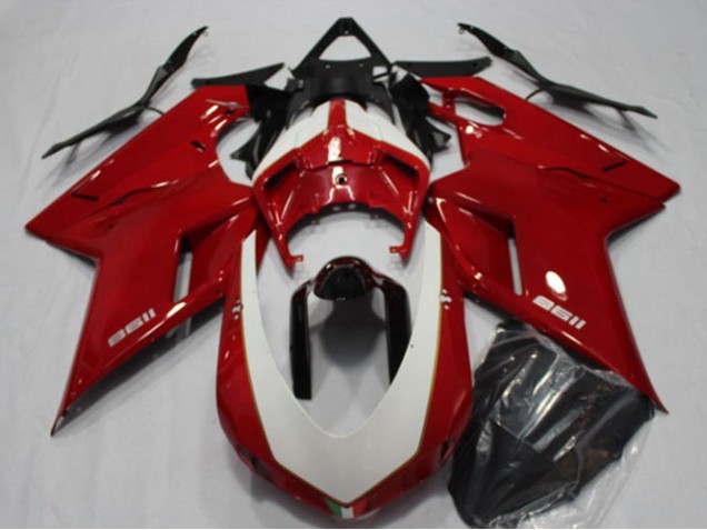 2007-2014 Ducati 1198 Motorcycle Fairings - Red UK