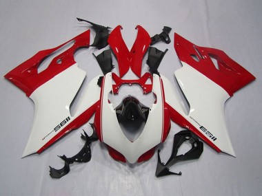 2011-2014 Ducati 1199 Motorcycle Fairings - White Red Black UK