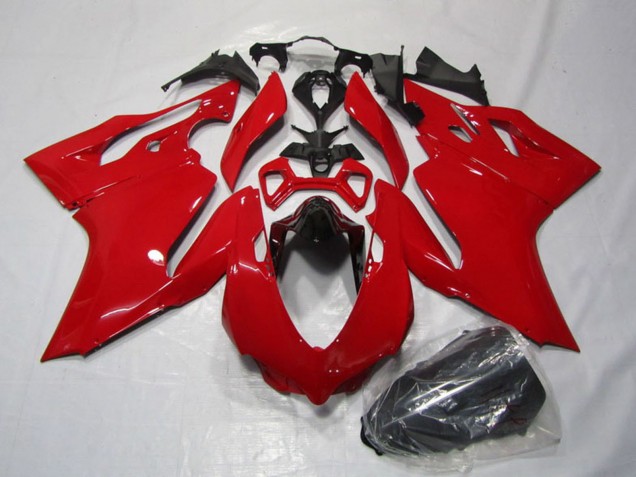 2011-2014 Ducati 1199 Motorcycle Fairings Kits - Red UK