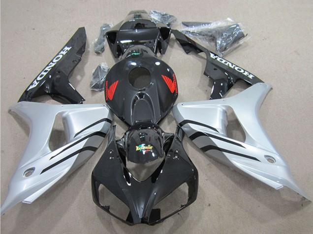 2006-2007 Honda CBR1000RR Bike Fairings - Silver Glossy Black UK