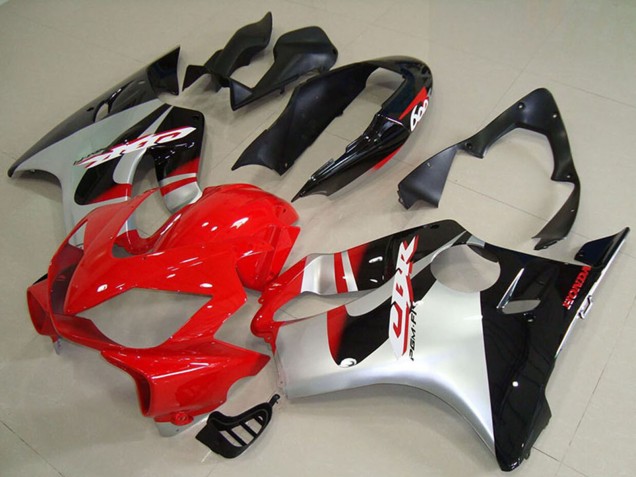 2004-2007 Honda CBR600 F4i Abs Motorcycle Fairings - Silver Red Glossy Black UK