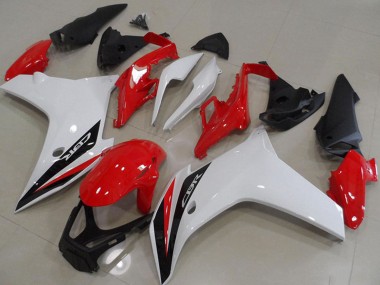 2011-2013 Honda CBR600F Motorcycle Fairings - White Red Glossy Black UK