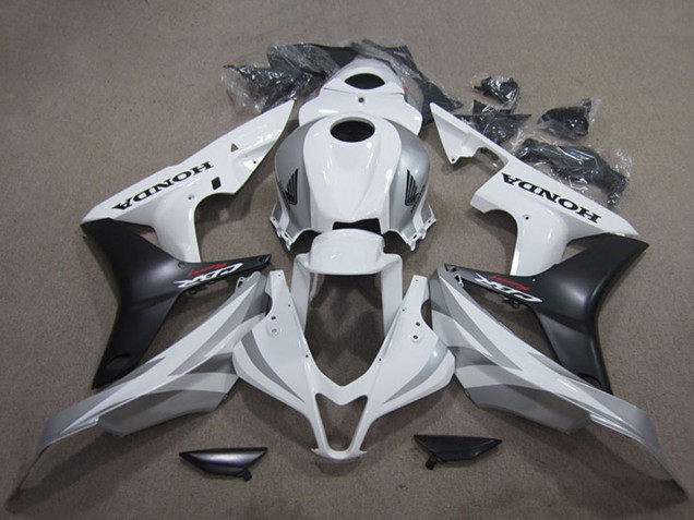 2007-2008 Honda CBR600RR Bike Fairings - White Matte Black UK