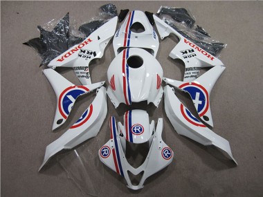 2007-2008 Honda CBR600RR Motorcycle Fairings - White Blue Red R UK