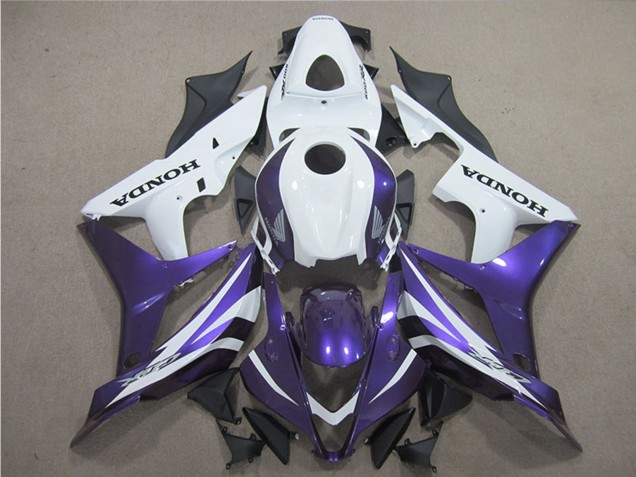 2007-2008 Honda CBR600RR Motorcycle Fairings - White Purple UK