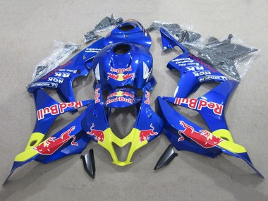 2007-2008 Honda CBR600RR Motorcycle Fairing Kits - Blue Yellow Red Bull UK