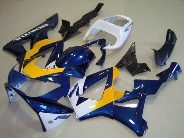 2000-2001 Honda CBR900RR 929 Motorcycle Fairings - White Blue Yellow UK