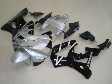2000-2001 Honda CBR900RR 929 Motorcycle Fairings - Silver Glossy Black UK