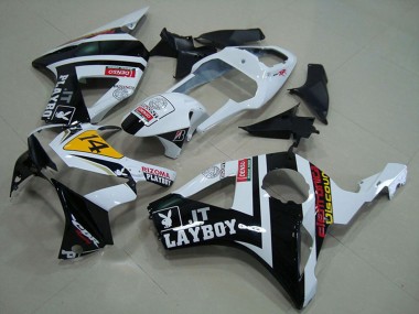 2002-2003 Honda CBR900RR 954 Motorcycle Fairings - White Yellow Glossy Black Rizoma Playboy 14 UK
