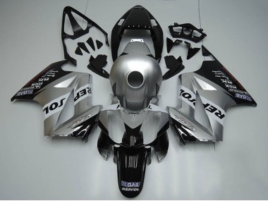 2002-2013 Honda VFR 800 Motorcycle Fairings - Silver White Glossy Black Repsol UK