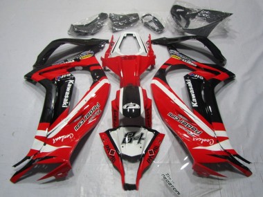 2011-2015 Kawasaki ZX10R Motorcycle Fairings - White Red Black Pedercini UK