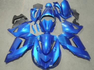 2006-2011 Kawasaki ZX14R ZZR1400 Motorcycle Fairings - Blue UK