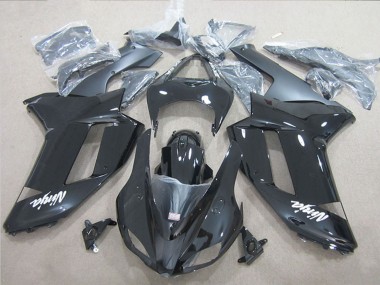 2007-2008 Kawasaki ZX6R Motorcycle Fairings - Black Ninja UK