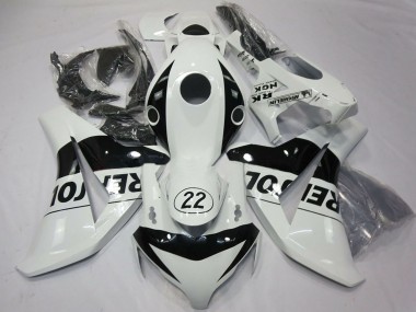 2008-2011 Honda CBR1000RR Motorcycle Fairings - White Glossy Black Repsol 22 UK
