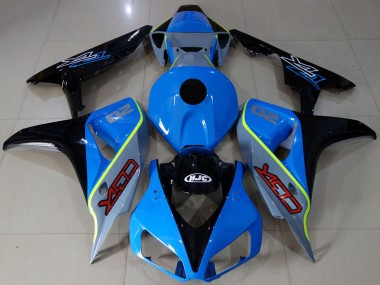 2006-2007 Honda CBR1000RR Motorcycle Fairings - Blue Yellow Glossy Black Custom CBR UK