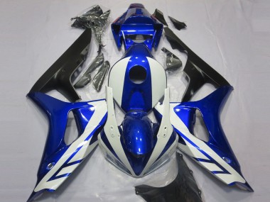 2006-2007 Honda CBR1000RR Motorcycle Fairing - Blue White Matte Black UK
