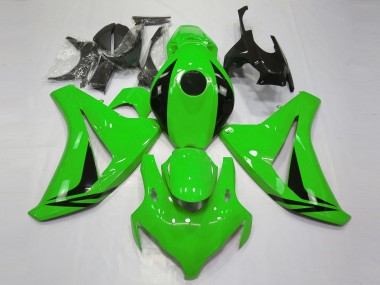 2008-2011 Honda CBR1000RR Motorcycle Fairings - Green Glossy Black OEM Style UK