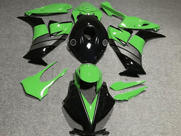 2012-2016 Honda CBR1000RR Motorcycle Fairings - Green Grey Glossy Black UK