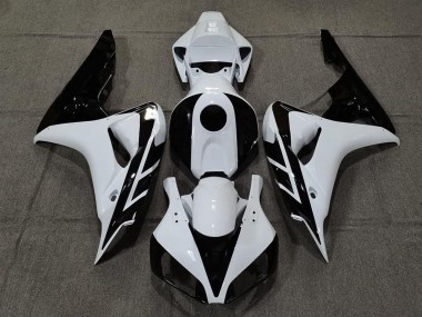 2006-2007 Honda CBR1000RR Motorcycle Fairing - White Glossy Black UK