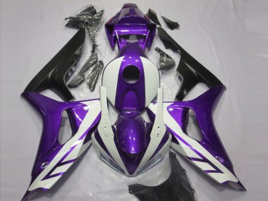 2006-2007 Honda CBR1000RR Motorcycle Fairings - Purple White Matte Black UK