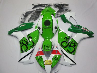 2012-2016 Honda CBR1000RR Motorcycle Fairings - White Green Red Go Fun UK
