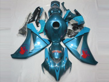 2008-2011 Honda CBR1000RR Motorcycle Fairings - Teal Blue Red UK