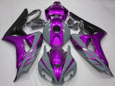 2006-2007 Honda CBR1000RR Motorcycle Fairings - Nardo Grey Purple Matte Black UK