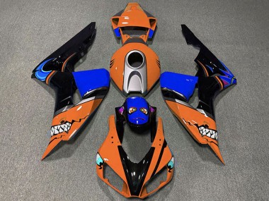 2006-2007 Honda CBR1000RR Motorcycle Fairings - Orange Silver Blue Glossy Black Shark UK