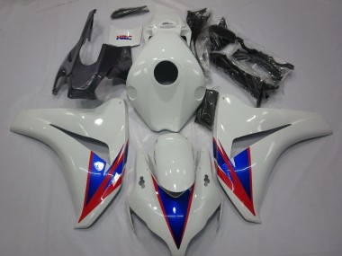 2008-2011 Honda CBR1000RR Motorcycle Fairings - White Blue Red UK